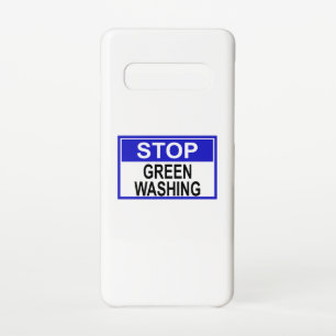 Stop Greenwashing Sign Samsung Galaxy Case