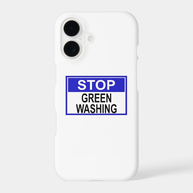 Stop Greenwashing Sign Samsung Galaxy Case (Back)