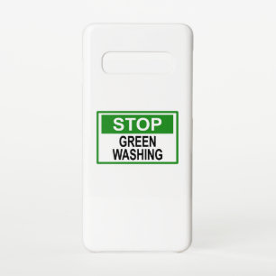 Stop Greenwashing Sign Samsung Galaxy Case