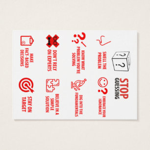 Stop Guessing Pocket Card, 2.5" x 3.5"