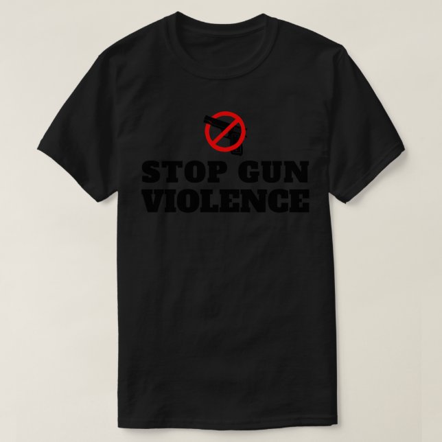Stop Gun Violence 5 T-Shirt (Design Front)