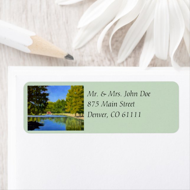 Stop Handwriting Your Return Address Blue Red (Insitu)