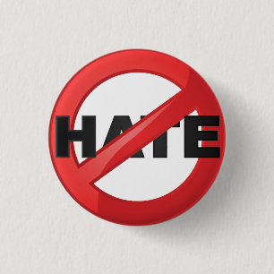 Stop Hate 3 Cm Round Badge