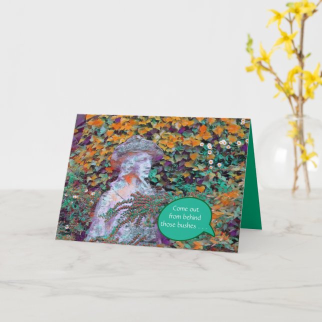 Stop Hiding/You're Fine Just The Way You Are! Card (Yellow Flower)