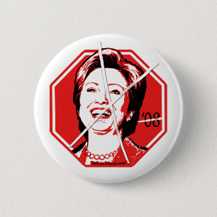 Stop Hillary Anti-Hillary Button
