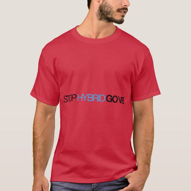 stop hybrid go v8 Oversized T-Shirt (Front)