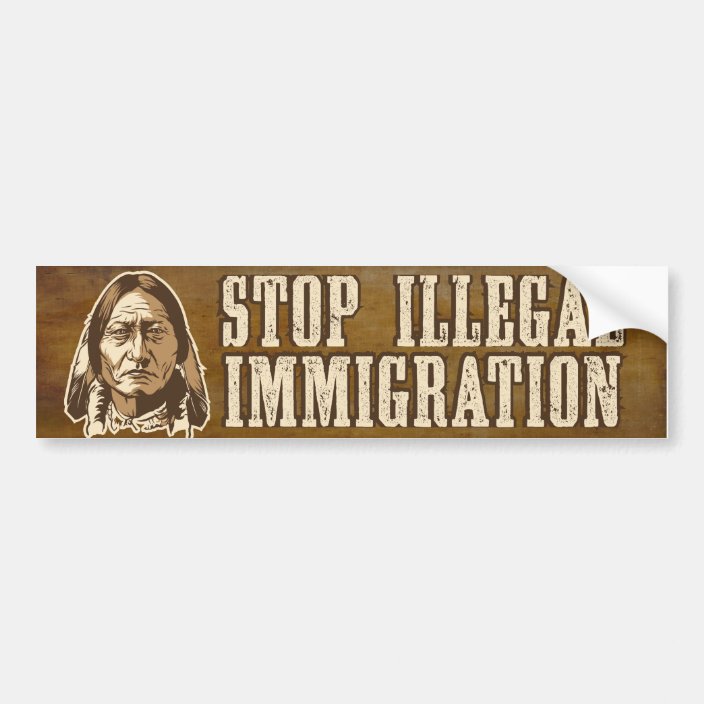 Stop Illegal Immigration Bumper Sticker Uk