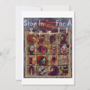 Stop In For A Spell -Vintage Halloween Party Invitation