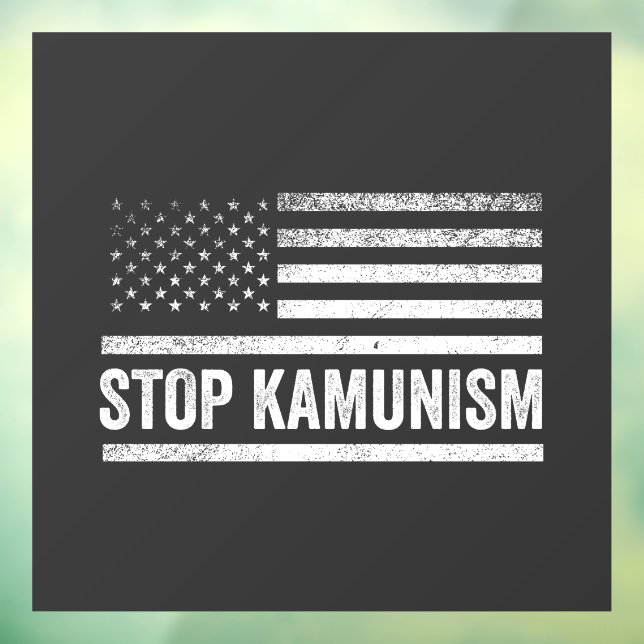 Stop Kamunism Harris Walz 2024 Comrade Kamala Window Cling (Sheet 3)