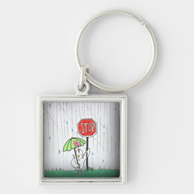 STOP. KEY RING (Front)