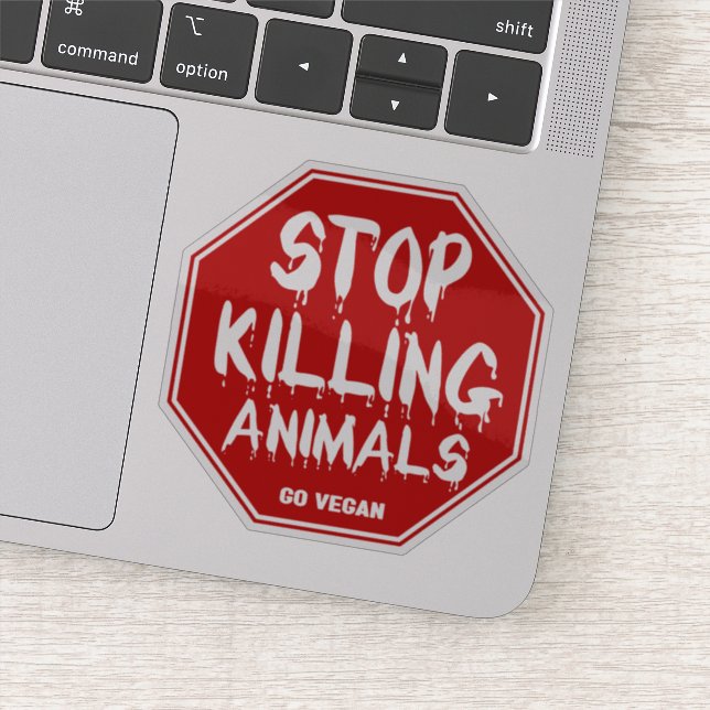 Stop Killing Animals, Vegan Activism (Detail)