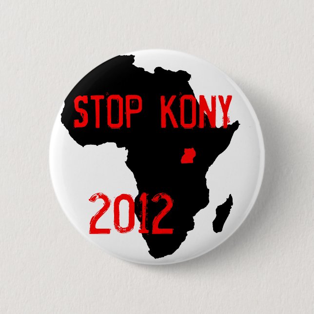 Stop Kony 2012 6 Cm Round Badge (Front)