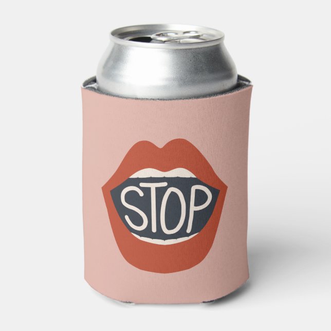 Stop Lips Can Cooler (Can Front)