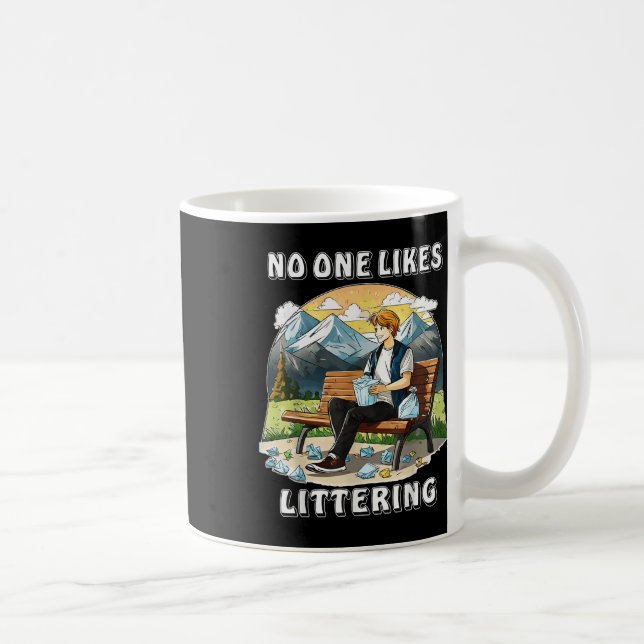 Stop Littering Nature Protection Environmental Pro Coffee Mug (Right)