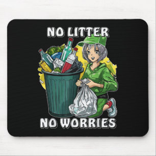 Stop Littering Nature Protection Environmental Pro Mouse Mat