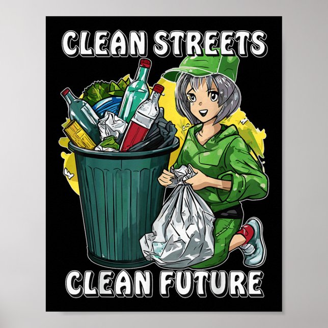 Stop Littering Nature Protection Environmental Pro Poster (Front)