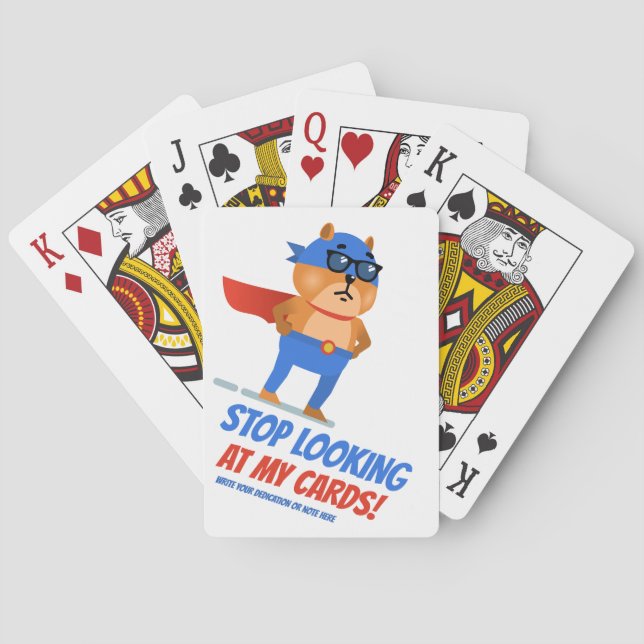 Stop looking at my Cards - Fun Playing Cards Gift  (Back)