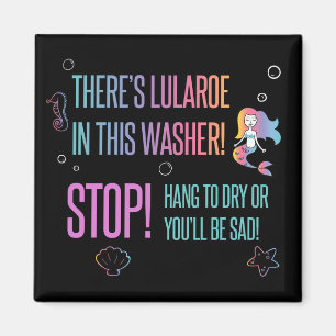 Stop! Lula care magnetic card to washer Magnet
