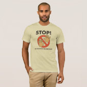 Stop! No Touching Baby Bump T-Shirt (Front Full)