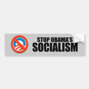 STOP OBAMA SOCIALISM BUMPER STICKER