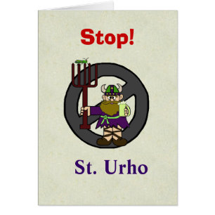 Stop or Anti St. Urho's Day Card   Customise It!