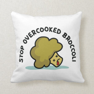 Stop Overcooked Broccoli Cushion