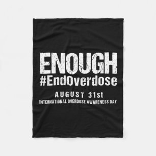 Stop Overdose International Overdose Awareness Day Fleece Blanket