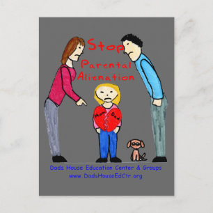 Stop Parental Alienation Postcard