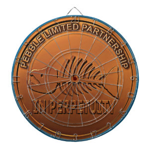 Stop Pebble Mine - Pebble Mine Penny Dartboard