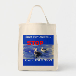 STOP Plastic Pollution Tote Bag