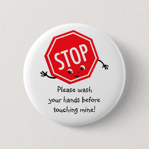 Stop Please Wash Button