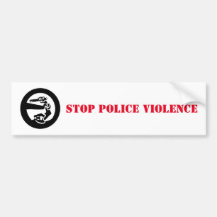 Stop Police Violence Bumper Sticker