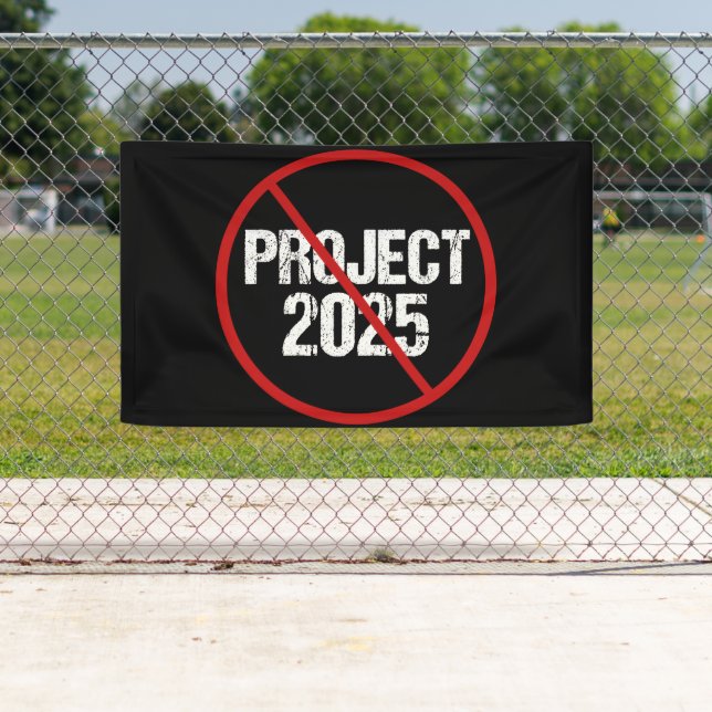 Stop Project 2025 Anti Trump Political Banner (Insitu)