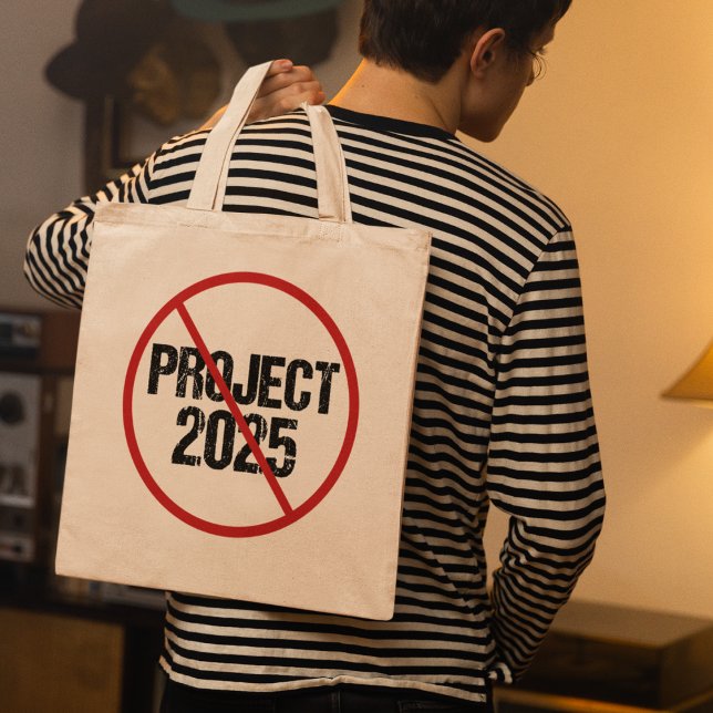 Stop Project 2025 Anti Trump Political Tote Bag (Creator Uploaded)