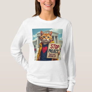 Stop Project 2025 Cats  T-Shirt