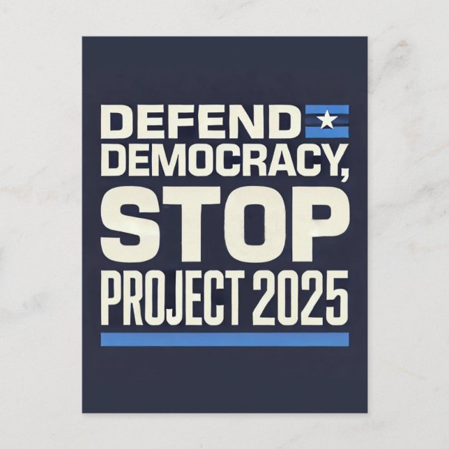 Stop Project 2025 Postcard (Front)