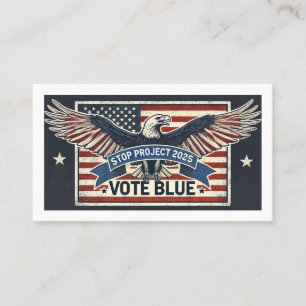 Stop Project 2025 - Vote Blue Business Card