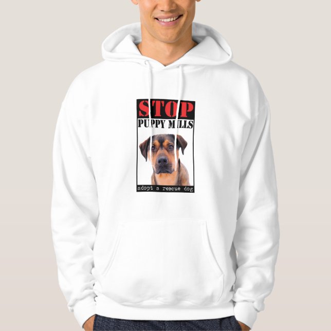 STOP Puppy Mills Hoodie (Front)