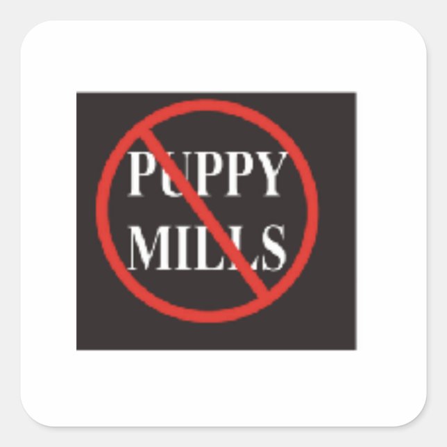 STOP PUPPY MILLS STICKERS (Front)