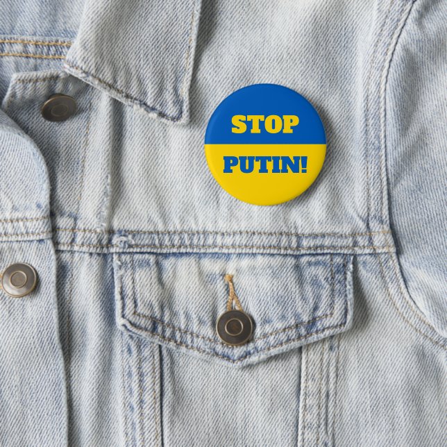 Stop Putin! Button (In Situ)
