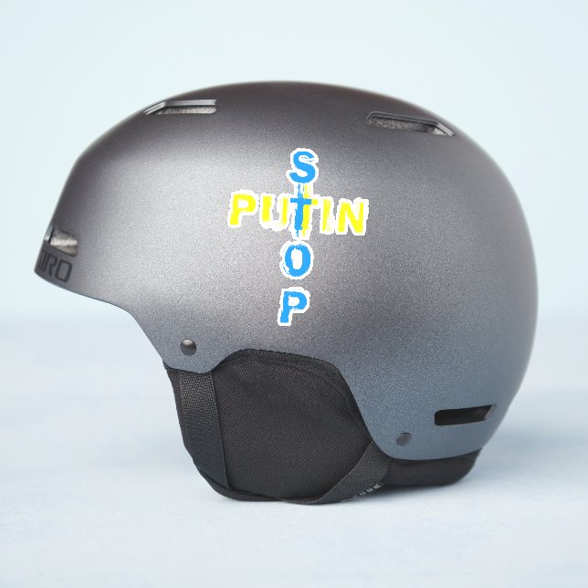 Stop putin - No War - Peace - Freedom For Ukraine (Helmet Side)