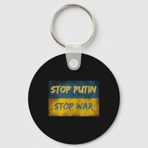 Stop Putin Stop War I Stand With Ukraine Ukrainian Key Ring
