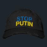 Stop Putin Stop War In Ukraine - Ukrainian Flag Embroidered Hat<br><div class="desc">I Stand With Ukraine - Freedom - Peace - Support Ukraine - Solidarity - Flag of Ukraine - Strong Together - Freedom Victory - Stop Putin - Stop War ! Let's make the world a better place - everybody together ! A better world begins - depends - needs YOU too...</div>
