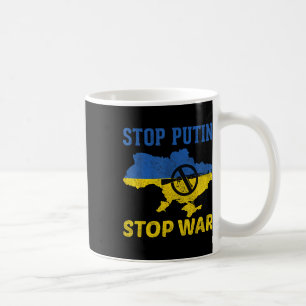 Stop Putin Stop War Stand With Ukraine Free Ukrain Coffee Mug