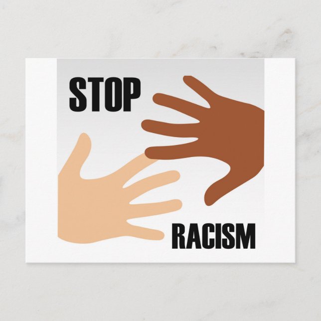Stop racism postcard (Front)