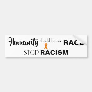 STOP RACISM, PROMOTE EQUALITY bumper sticker