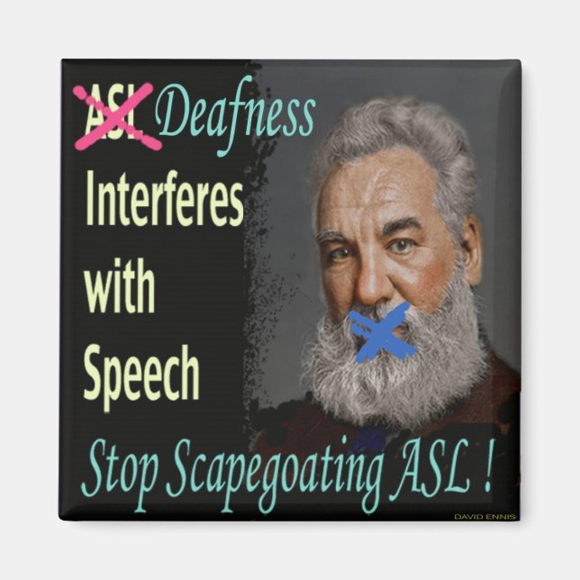 Stop Scapecoating ASL ! Magnet (Front)