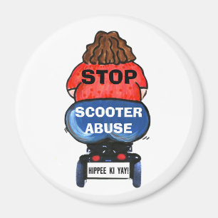 STOP SCOOTER ABUSE magnets