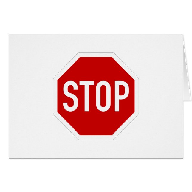 Stop sign (Front Horizontal)