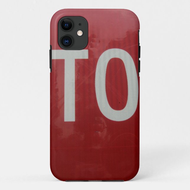 Stop Sign Case-Mate iPhone Case (Back)